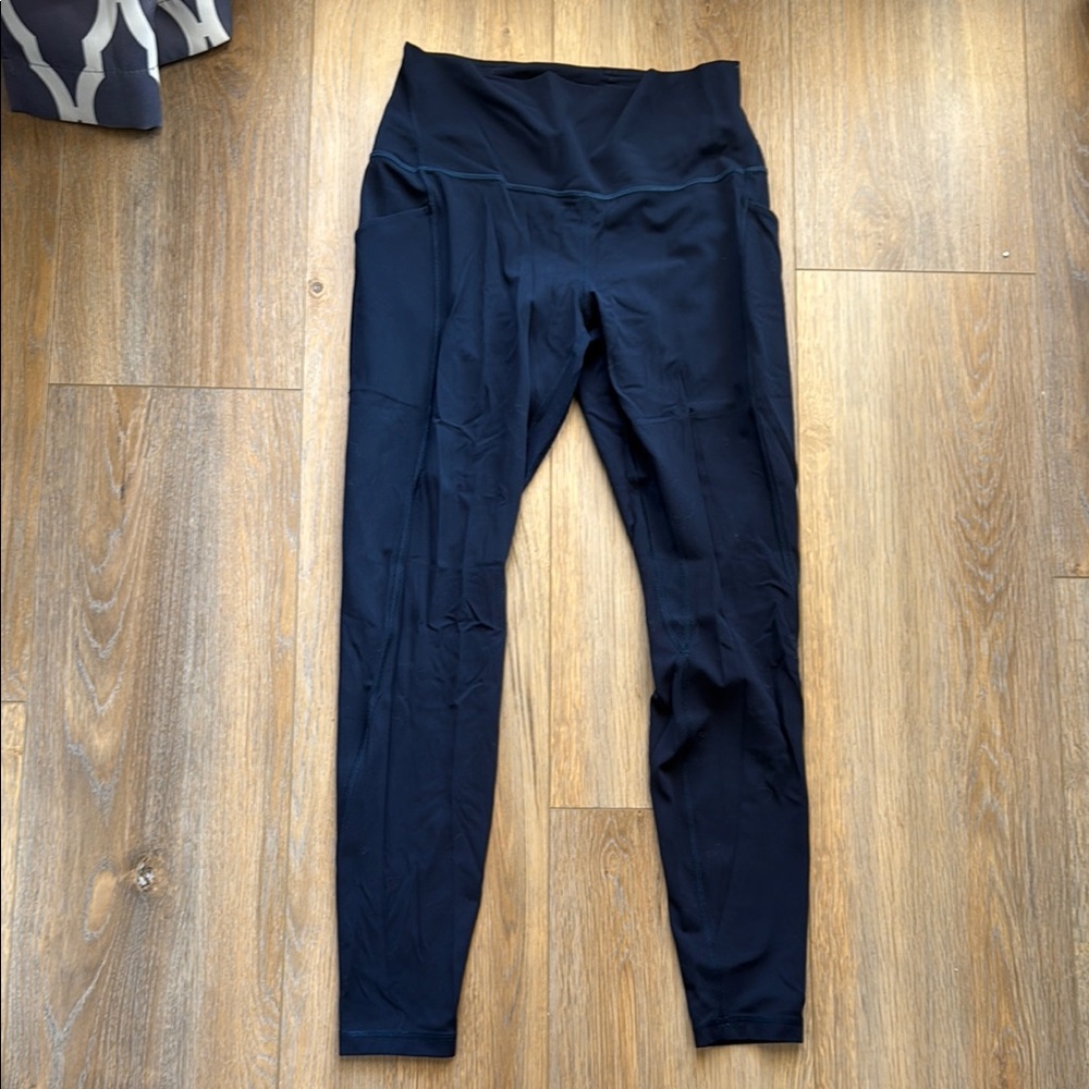 Navy Lululemon High-Waisted Leggings